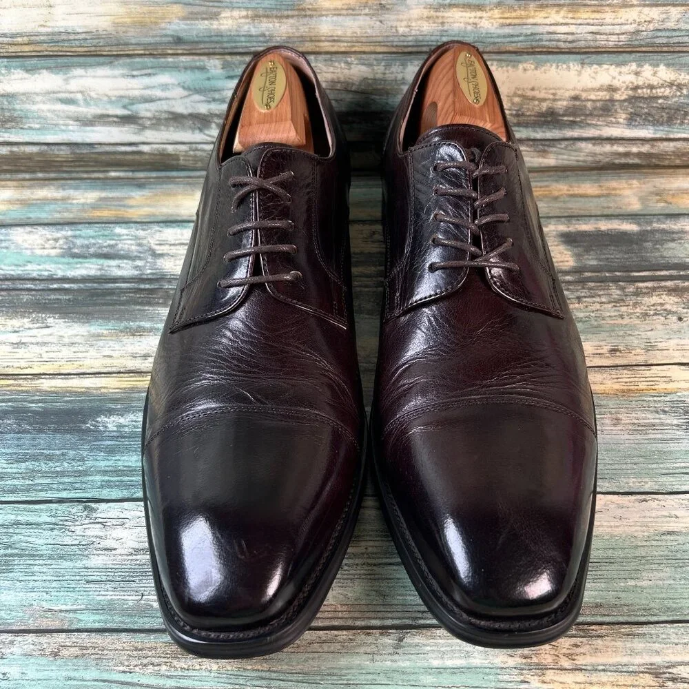 Dahlin By Eberstal Oxfords Mens 13 Brown Leather Handmade Cap Toe Dress Shoes